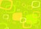 Green, yellow rectangle vector