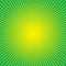 Green yellow sunburst effect background