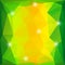 Green and yellow triangles background