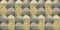 Green yellow worn vintage shabby patchwork mosaic motif tiles stone concrete cement wall wallpaper texture background with circle