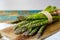 Green young asparagus shoots â€“ premium healtry food, ready to