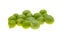 green young peas isolated