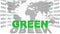 Green zeitgeist - composition of various graphic elements