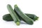 Green zucchini on white background