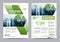 Greenery Brochure Layout design template. Annual Report Flyer Leaflet cover Presentation