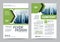 Greenery Brochure Layout design template. Annual Report Flyer Leaflet cover Presentation Modern background. illustration in