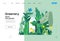 Greenery, ecology flat vector illustration