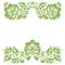 Greenery ecology floral frame, foliage wallpaper
