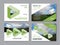 Greenery Presentation layout design template. Annual report cover page.