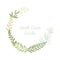 Greenery scribble hand drawn foliage border vector