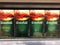 Greenfield golden ceylon black tea in box bags, in a supermarket shelf close up, Russia, Saint-Petersburg. 08 april 2021