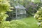 Greenhouse In Back Garden