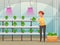 Greenhouse Farming Background Illustration