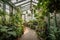 greenhouse filled with lush and exotic foliage, perfect for escaping the hustle and bustle of daily life