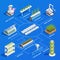 Greenhouse Hydroponics Isometric Flowchart