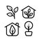 Greenhouse icon set