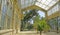 Greenhouse in the park of the Citadel in Barcelona