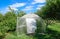 Greenhouse polycarbonate in a private garden