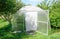 Greenhouse polycarbonate in a private garden