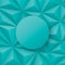 Greenish blue geometric vector background.