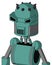 Greenish Mech With Dome Head And Speakers Mouth And Angry Eyes