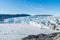 Greenland Glacier front of Eqi glacier in West Greenland aka Ilulissat Glacier