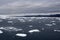 Greenland glaciers mountains ocean sky