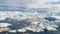 Greenland Iceberg landscape of Ilulissat icefjord with giant icebergs