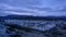 Greenland Ilulissat cemetery in night