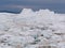 Greenland Ilulissat Icefjord big iceberg and ice from