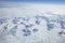 Greenland landscape as seen from airplane