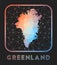 Greenland map design.