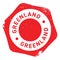 Greenland stamp rubber grunge