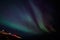 Greenlandic Northern lights over Nuuk city