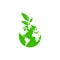 Greenleaf logo vector desain template