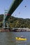 Greenpeace Activists Dangling Over St Johns Bridge with Kayaktiv