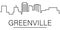 Greenville city outline icon. elements of cityscapes illustration line icon. signs, symbols can be used for web, logo, mobile app