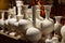 Greenware vases and pots