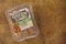 Greenway vegan plant based minced meat replacement on wooden background