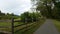 Greenway walk near Marion NC with weathered wooden fence