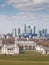 Greenwich Park and Canary Wharf, London