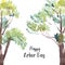 Greeting card of the Arbor Day