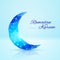 Greeting card of holy Muslim month Ramadan