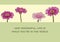 Greeting card with pink gerbera flowers and text - How wonderful life is while you\\\'re in the world - Elton John