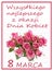 Greeting card with polish text-All the best for Womens Day March 8th