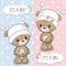 Greeting card with Teddy Bears