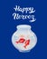 Greeting Card template Happy Norooz Persian New Year