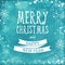 Greeting watercolor Card. Merry Christmas lettering. Vector