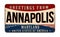 Greetings from Annapolis vintage rusty metal sign