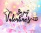 Greetings card  women day  valentine day birthday  holiday quotes text  happy wishes on  pink blurred   background copy s